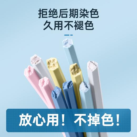 炊大皇 5色分餐筷  防锈抗霉合金筷子 10双装 商品图4