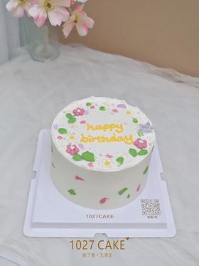 1027CAKE |  手绘花花  小清新