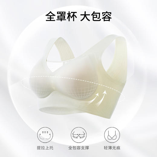 【B-E杯】熳洁儿 全罩杯文胸大胸显小薄款抹胸无钢圈防下垂大码大胸MM专属23261549 商品图2