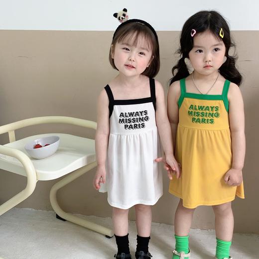 【捡漏价39元2件】2023夏季新款，使用冰丝面料，轻盈透气，让宝宝在炎炎夏日也能保持清爽舒适。韩版设计，时尚洋气，背心裙式样，展现宝宝俏皮可爱的一面。公主裙下摆宽松自然，适合宝宝活动和玩耍sh 商品图3