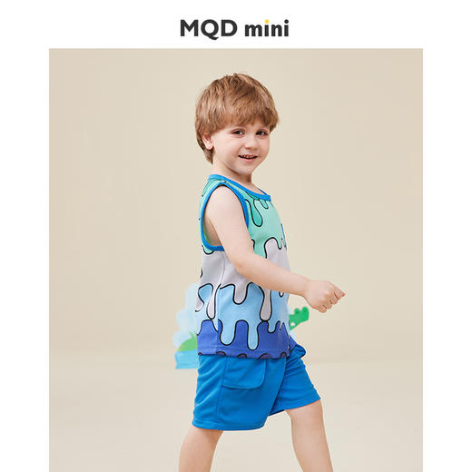 【速干套】【80-130】男童夏款网眼速干无袖背心套装MQDmini 商品图2