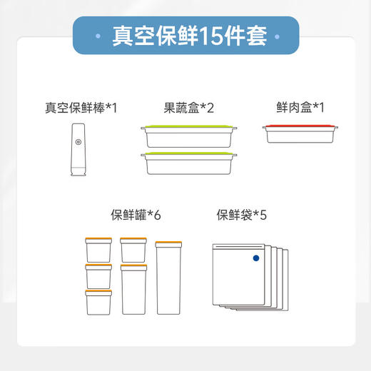 【摩飞真空保鲜机】摩飞电器（Morphyrichards）保鲜机无线抽真空保鲜盒套装家用零食水果食物全自动真空机可微波收纳盒MR1119 无线真空机 商品图6