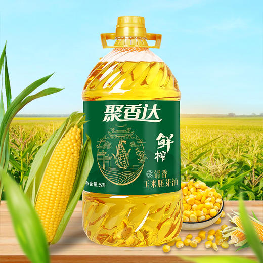 随州 聚香达鲜榨清香玉米胚芽油5L 商品图1