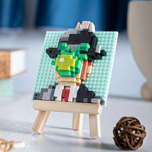 【世界名画拼装积木】送画架 小颗粒拼装益智立体拼图儿童礼物 商品图2