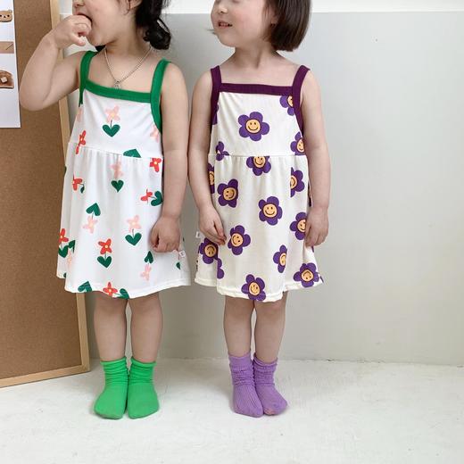 【捡漏价39元2件】2023夏季新款，使用冰丝面料，轻盈透气，让宝宝在炎炎夏日也能保持清爽舒适。韩版设计，时尚洋气，背心裙式样，展现宝宝俏皮可爱的一面。公主裙下摆宽松自然，适合宝宝活动和玩耍sh 商品图2