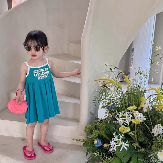【捡漏价39元2件】2023夏季新款，使用冰丝面料，轻盈透气，让宝宝在炎炎夏日也能保持清爽舒适。韩版设计，时尚洋气，背心裙式样，展现宝宝俏皮可爱的一面。公主裙下摆宽松自然，适合宝宝活动和玩耍sh 商品图6
