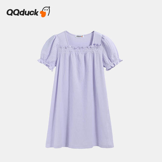 【QQduck可可鸭】【120-165cm】女童夏款轻柔家居服睡裙QQduck可可鸭 商品图0