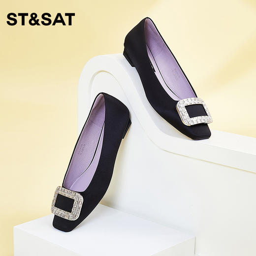 星期六气质方扣牛皮单鞋SS33111178 商品图9