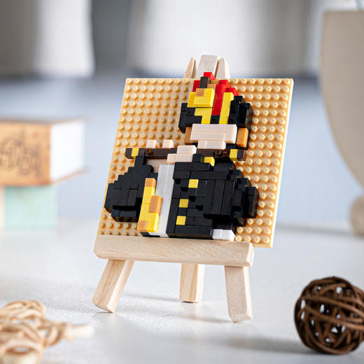 【世界名画拼装积木】送画架 小颗粒拼装益智立体拼图儿童礼物 商品图3