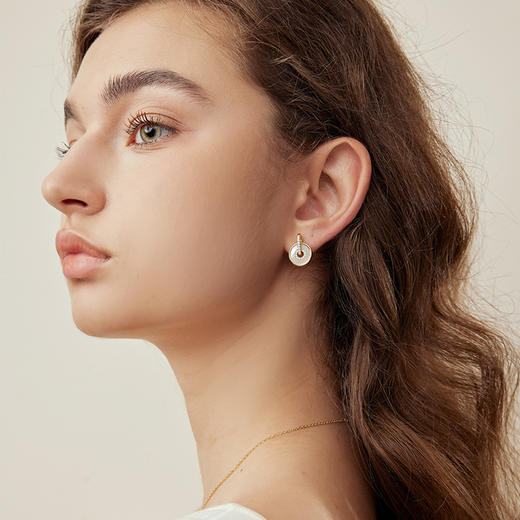 ARSIS银饰｜纯真年代系列 如意扣耳钉 商品图2