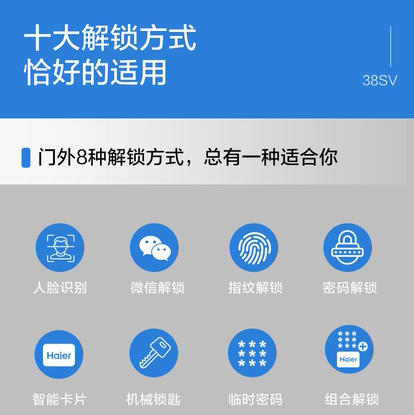 海尔（Haier）指纹锁 38SV 商品图13