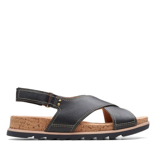 折上折！Clarks Yacht Cross女士真皮凉鞋 她家的脚感超舒服 商品图3