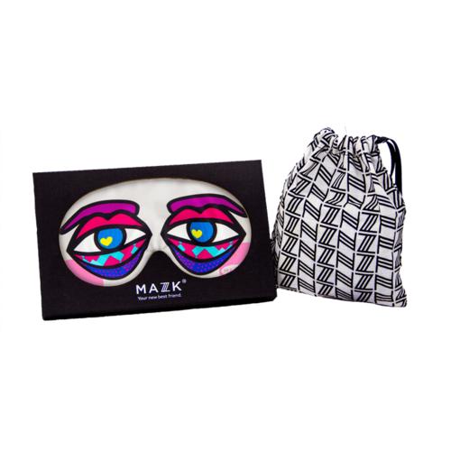 女神个性设计师真丝眼罩MAZZZK寐刻旅行的伴侣艺术眼罩遮光好玩 商品图14