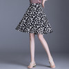 薄款中长伞裙，黑色双层雪纺半身裙MYX-9733 商品缩略图1