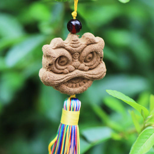 手作醒狮香牌 | 十种植物配方。随身携带小挂件香囊可放苍术艾叶石菖蒲白豆蔻广藿香丁香佩兰甘草香薷薄荷 商品图4