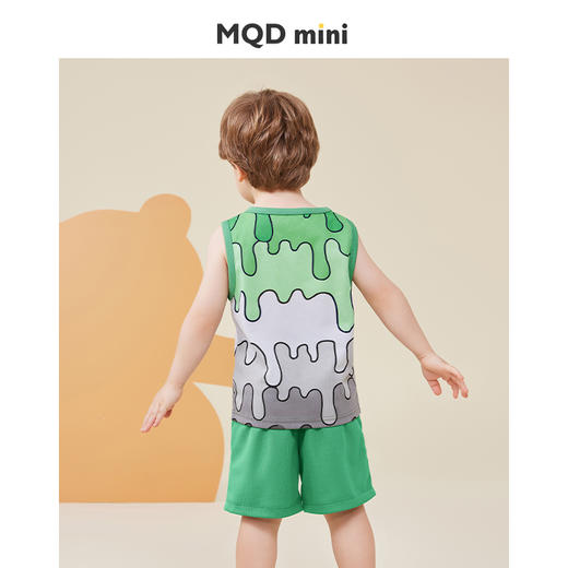 【速干套】【80-130】男童夏款网眼速干无袖背心套装MQDmini 商品图3