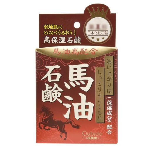 Oubido樱美堂 马油保湿皂 80g 商品图0