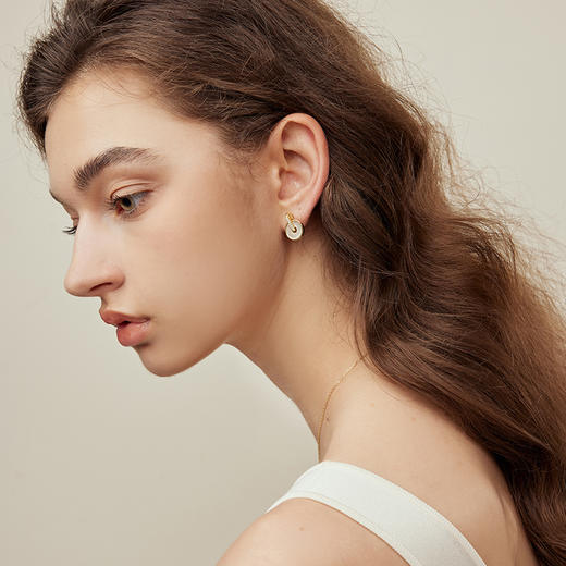 ARSIS银饰｜纯真年代系列 如意扣耳钉 商品图4
