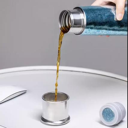 【样品特惠5折，仅1件，无货退款】TAIC太可纯钛焖泡茶杯养生高档保温杯新款随行茶水分离杯420ML 商品图4