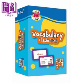 【中商原版】Vocabulary Flashcards for Ages 5-7 5-7岁单词卡片 英文原版进口 小学教辅参考书工具书 英语单词卡片 英语学习