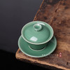 十里荷香青釉三才盖碗 商品缩略图2