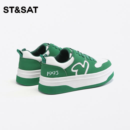 星期六时髦撞色白色休闲鞋SS33112876 商品图3