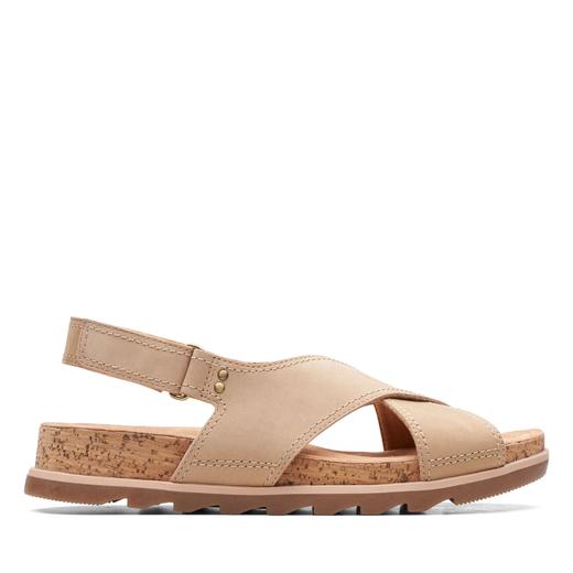 折上折！Clarks Yacht Cross女士真皮凉鞋 她家的脚感超舒服 商品图5