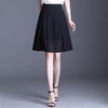 薄款中长伞裙，黑色双层雪纺半身裙MYX-9733 商品缩略图5
