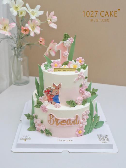 1027CAKE | 双层 森系田园风 彼得兔 周岁 商品图0