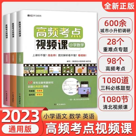 【高频考点视频课】小学语文数学英语资料名师必刷视频题视频书 商品图0