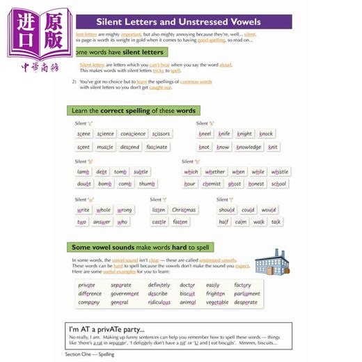 预售 【中商原版】New KS3 Spelling, Punctuation & Grammar Complete Revision & Practice KS3拼写标点符号和语法 复习与练习册 商品图4