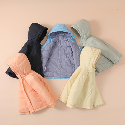 反季特卖 【依珊恋】男女儿童冲锋衣羽绒服2211+中长厚款羽绒服2218 商品图1