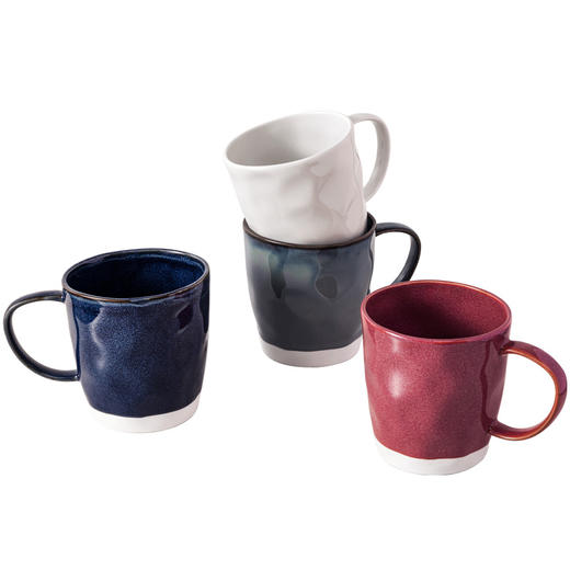 捷克/tescoma 进口高颜值陶瓷杯子套装 大容量窑变釉彩水杯4件套 商品图0