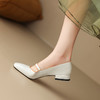 西村名物2023年秋季新款低粗跟包头小香风单鞋玛丽珍高级感单鞋D23CE30031 商品缩略图4