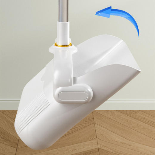 刷头180°旋转 可折叠站立收纳加厚塑料扫帚簸箕套装组合 家用清洁两件套扫把 商品图2