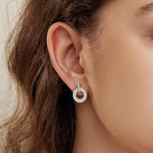 ARSIS  丨 如意扣饰品组合如意耳钉如意款项链（锆石925款） 商品图3