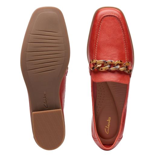 折上折！Clarks Sarafyna女款乐福鞋 玳瑁的装饰非常有质感 商品图0