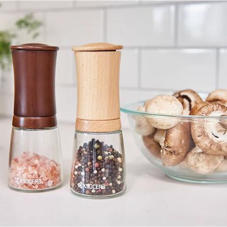 Kyocera京瓷 胡椒研磨器 黑胡椒粒花椒手动海盐研磨瓶家用调料瓶 双向研磨瓶 商品图1