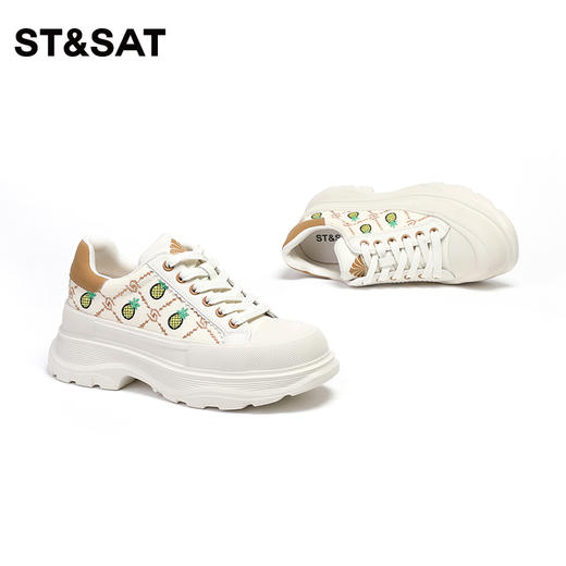 星期六菠萝印花圆头休闲鞋SS33112872 商品图3