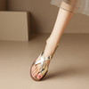 舒适百搭，夏季爆款亮面平底分趾凉鞋NGMZR-9533 商品缩略图4