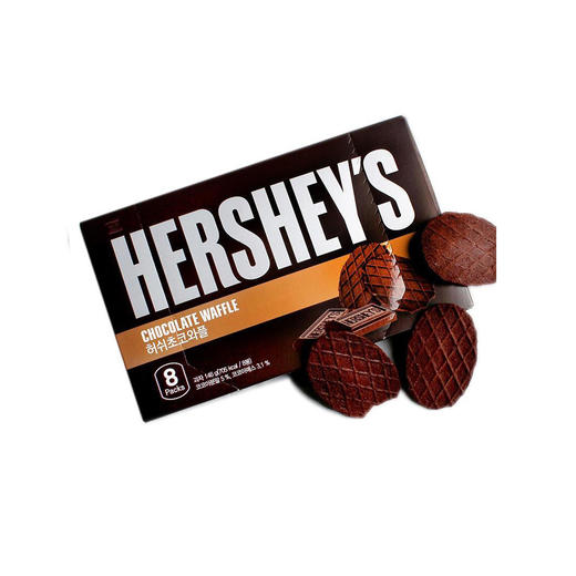 好时（HERSHEY'S） 韩国进口新品好时瓦夫饼干巧克力味饼干薄片HERSHEY'S浓厚华夫饼 好时瓦夫饼55g 商品图0