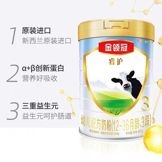 伊利金领冠奶粉睿护123段800g 商品图2