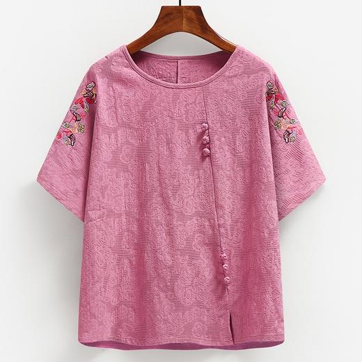 黛唯梵【上新！夏季女老年人套装】棉麻面料柔软舒适，多款颜色可选，轻松搭配，为您的夏日带来舒适感受。 商品图4