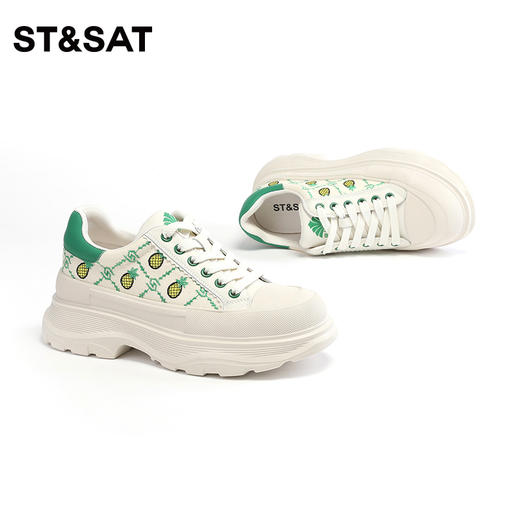 星期六菠萝印花圆头休闲鞋SS33112872 商品图2