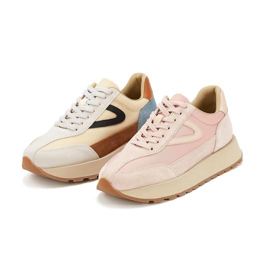 westory2023秋季新款休运动底圆头百搭小白鞋老爹鞋S23CM73401 商品图0