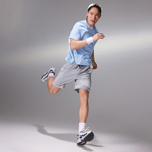 OMG运动 【冰凉格】凉感透气面料健身衣服夏季宽松速干衣短袖t恤 商品图4