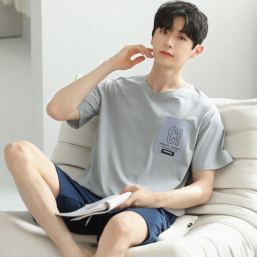 LOUIS ROYER利蜂 男士家居服袖短裤套装J23LF1705[福利品] 商品图4