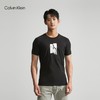 【海南专供价】CKJ早秋新款男士时尚字母箔印修身圆领短袖T恤J324214 商品缩略图2