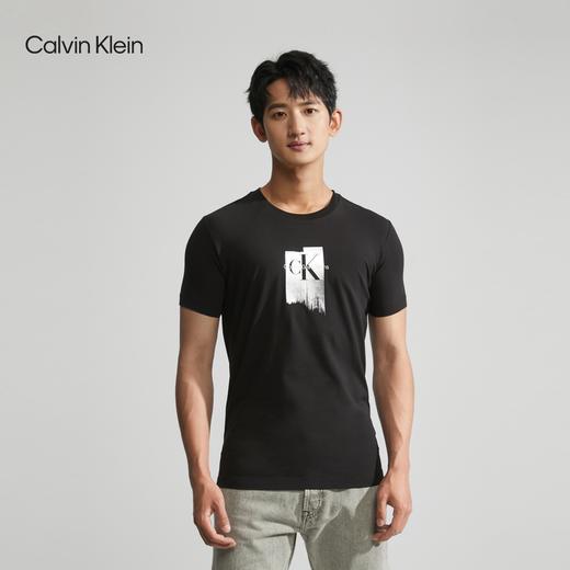 【海南专供价】CKJ早秋新款男士时尚字母箔印修身圆领短袖T恤J324214 商品图2