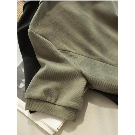 黛唯梵【夏日轻盈搭配必备！】上新流行冰丝罗纹棉短袖PoPo领连衣裙，简约显瘦A字型剪裁，遮肚又大肚白领必备！ 商品图2